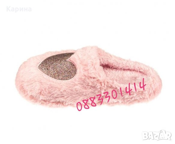 Дамски пантофи сърце, снимка 3 - Пантофи - 26720686