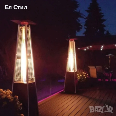 Газов отоплител-чадър 13 kW, 227 см–външен газов отоплител с калъф и защити + маймунка, снимка 6 - Друго търговско оборудване - 53573439