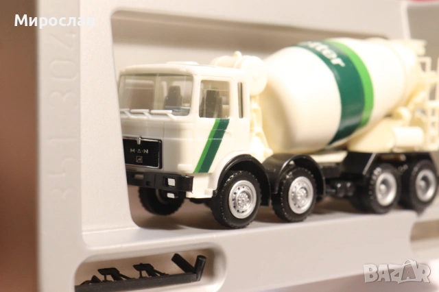 HERPA H0 1/87 MAN БЕТОНОВОЗ МИКСЕР МОДЕЛ КОЛИЧКА КАМИОН, снимка 6 - Колекции - 53371556