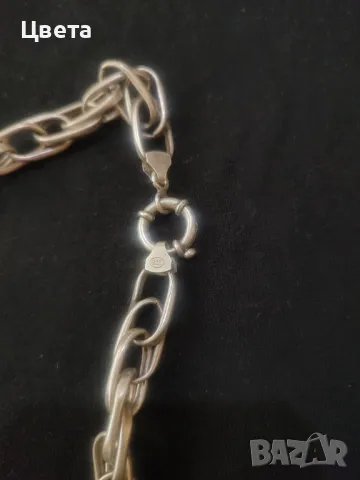 Сребърна огърлица, снимка 12 - Колиета, медальони, синджири - 48416099