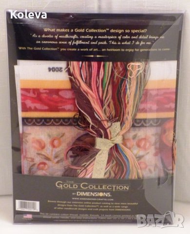 Комплект за шиене DIMENSIONS THE GOLD COLLECTION Peony Tapestr , снимка 2 - Гоблени - 38574787