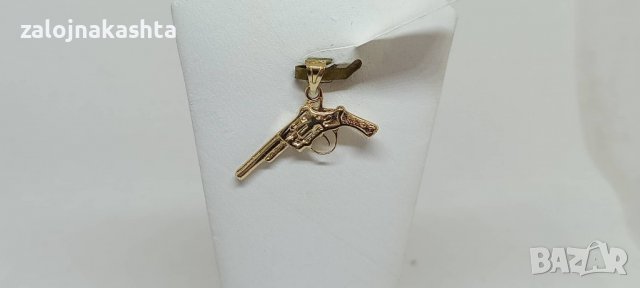 Нова Златна висулка пистолет-2,31гр/14кр