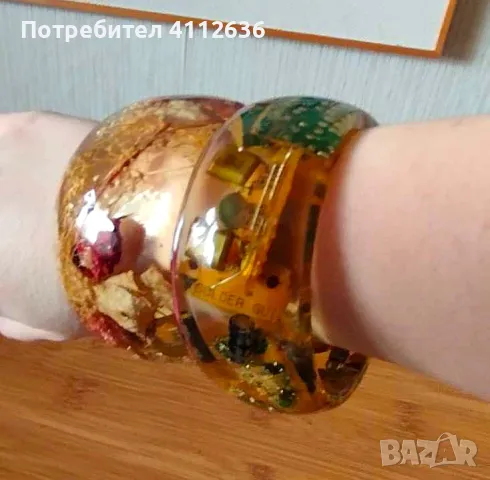 Гривни уникати от епоксидна смола, снимка 6 - Гривни - 49237035