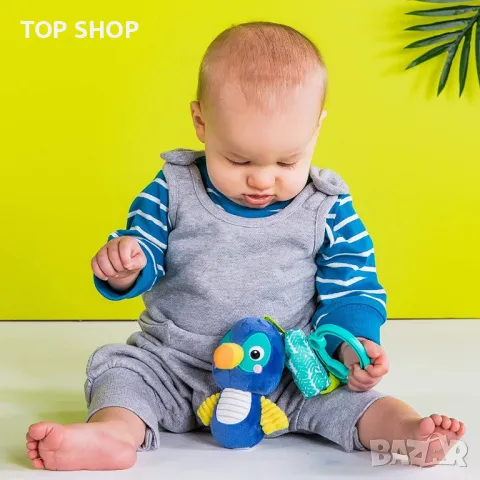 Мека играчка за новородено- тукан, снимка 5 - Плюшени играчки - 48514471