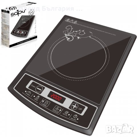 ГАРАНЦИЯ! Мощен индукционен котлон 2000W с отложен старт