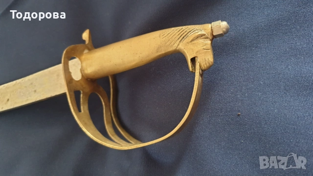 Индийска сабя с  месингова дръжка, снимка 2 - Антикварни и старинни предмети - 53053384