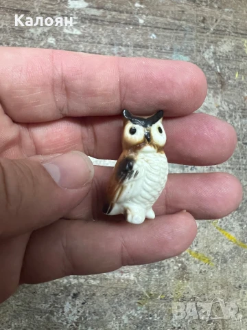 Бухалче керамично фигурка 