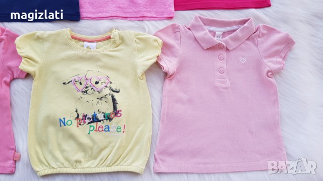 Тениски H&М 6-9 месеца , снимка 6 - Бебешки блузки - 33625321