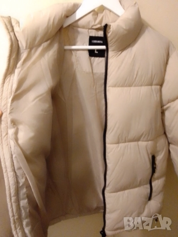 Яке-Teranova-Светло бежова Пухенка/Бомбер, снимка 4 - Якета - 52642936