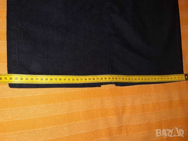 Черна дънкова пола на Beneton р-р 31, снимка 7 - Поли - 38413591