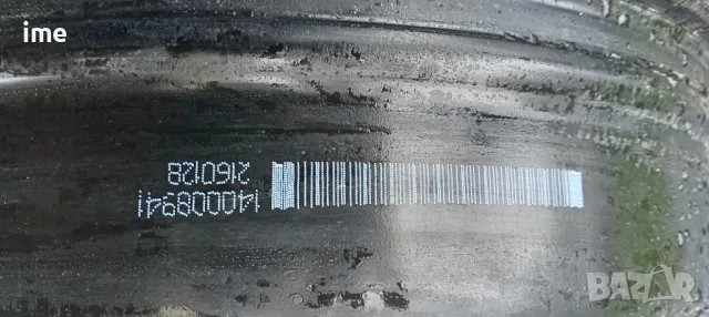 1бр. железна джанта 6.5J16 ET37. 5x110мм. Свалена от Opel Astra H. Внос от Германия., снимка 7 - Гуми и джанти - 49911753