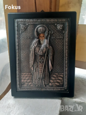 Стара сребърна икона със сертификат