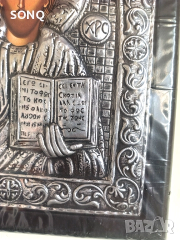 Прекрасна Икона- "Христос Пантократор", снимка 5 - Икони - 52121539