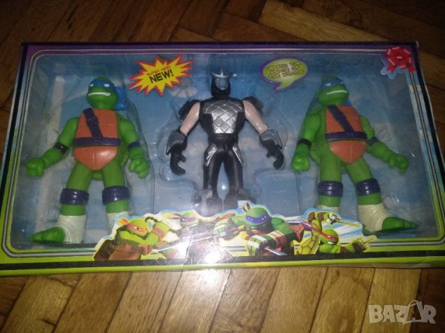 Тройка фигури на костенурки нинджа с Шродер,