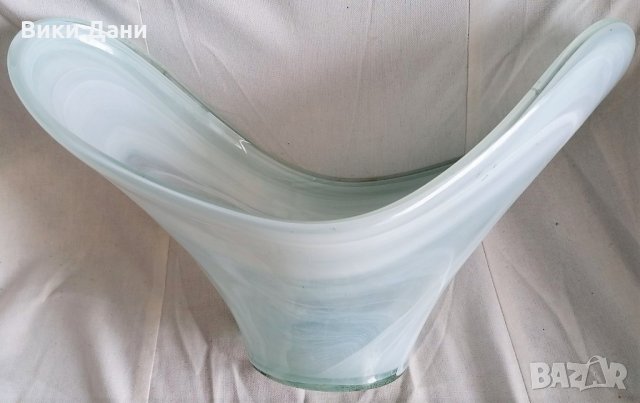 Франция стъкло Морано Фруктиера ваза бонбониера, снимка 2 - Други - 33233086