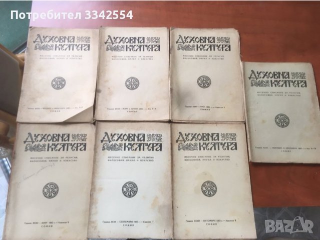 СПИСАНИЕ " ДУХОВНА КУЛТУРА" ПЪЛЕН КОМПЛЕКТ ЗА 1952 Г, снимка 1 - Списания и комикси - 36983630