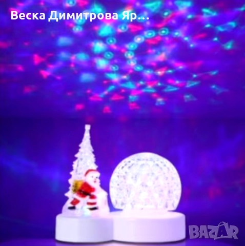 Коледна LED лампа с декоративни орнаменти, снимка 4 - Декорация за дома - 52580704