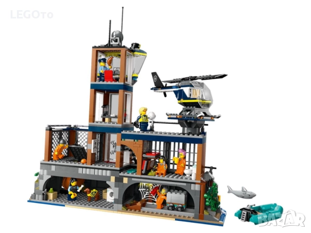 НОВО ЛЕГО 60419 СИТИ – Затворническият остров на полицията LEGO 60419 City LEGO City – Police Prison, снимка 2 - Конструктори - 52544682