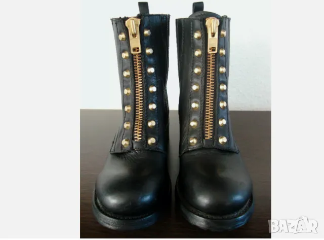 Мото боти /ботуши Ash Rachel Дамски ботуши Кожени номер 37, снимка 8 - Дамски ботуши - 49199530