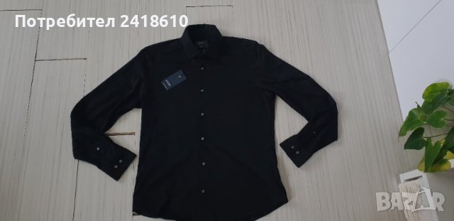 JOOP! Slim Fit Easy Iron Knitted Shirt Cotton Mens Size 40/ 15 3/4/ M НОВО! ОРИГИНАЛ! Мъжка Риза!, снимка 8 - Ризи - 43438610