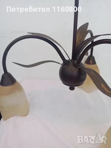 Стар метален полилей, снимка 3 - Полилеи - 50936259