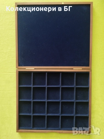 ДЪРВЕНА КУТИЯ ЗА СЪХРАНЕНИЕ НА МОНЕТИ /виж описанието/, снимка 2 - Нумизматика и бонистика - 53574161