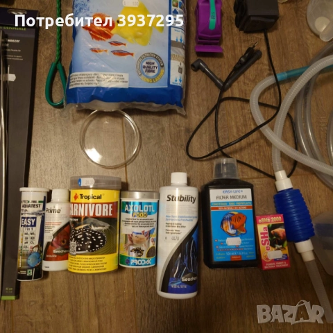 Аквариум оборудван + консумативи, снимка 6 - Аквариуми - 51450739