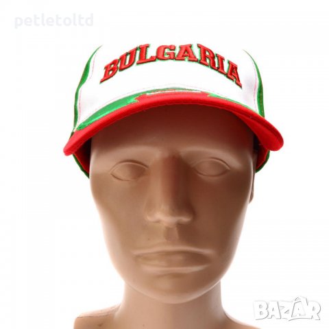 Шапка с козирка, декорирана с цветовете на българския трикольор и надпис BULGARIA, снимка 3 - Спортна екипировка - 36839169