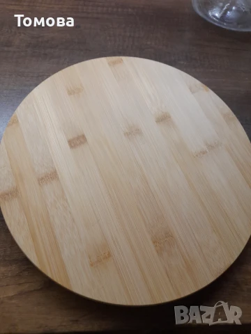 Въртящо се дървено плато за разядки и мезета, снимка 6 - Аксесоари за кухня - 50696794