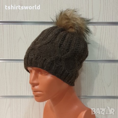 Нова дамска шапка СилвърСтар с подплата плюш в тъмнокафяв цвят