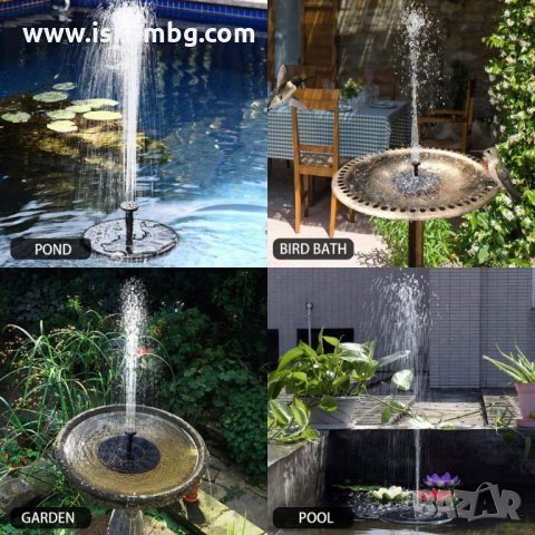 Соларен фонтан за градина - код 2877, снимка 4 - Градински мебели, декорация  - 33516103