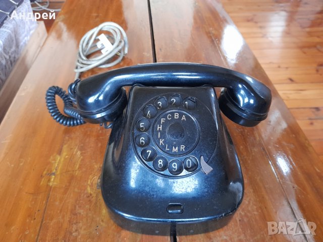 Стар телефон #6, снимка 2 - Антикварни и старинни предмети - 39384643