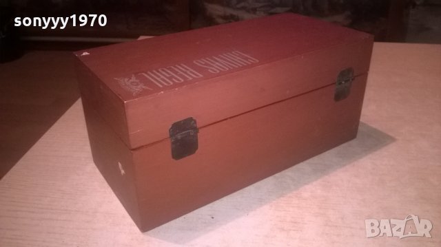 CHIVAS REGAL-ДЪРВЕНА КУТИЯ-24Х12Х11СМ-ВНОС ШВЕЦИЯ, снимка 6 - Колекции - 28046350