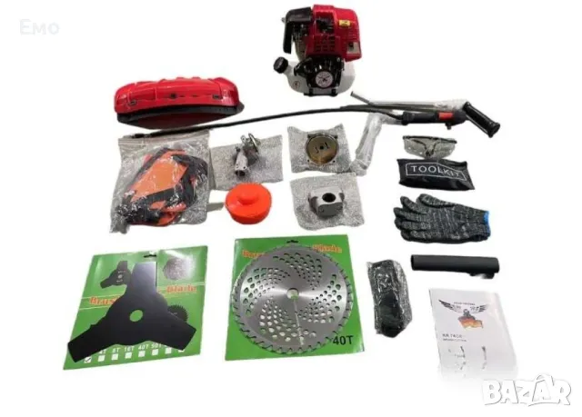 Бензинов тример за косене на трева - KraftRoyal - 4000W, снимка 2 - Градинска техника - 48349010