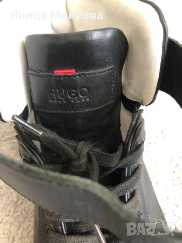 Дамски кецове Hugo Boss, естествена кожа, снимка 14 - Кецове - 51235616