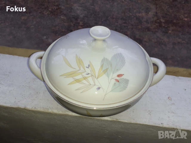 Голям красив порцеланов супник, снимка 3 - Антикварни и старинни предмети - 53445159