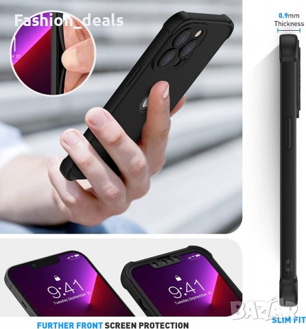 Нов Защитен калъф кейс гръб с протектор за екран за телефон iPhone 13 Pro 6.1 инча Айфон Защита , снимка 5 - Калъфи, кейсове - 38330911