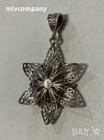 Сребърна висулка 7.88гр., снимка 4 - Колиета, медальони, синджири - 53178616