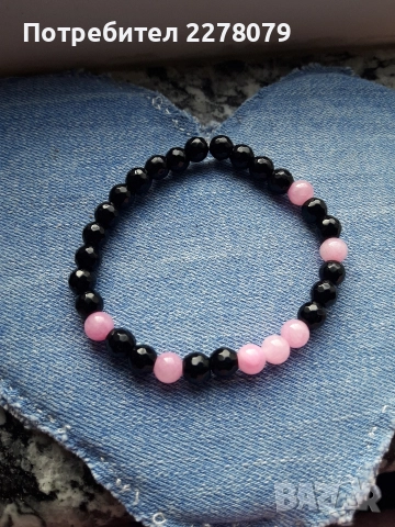 Гривни от различни камъни - ръчна изработка, снимка 13 - Гривни - 43863735