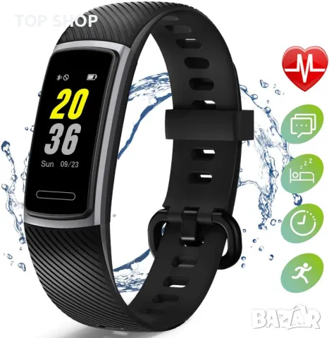 Смарт часовник фитнес тракер Монитор за спорт Крачкомер Водоустойчив