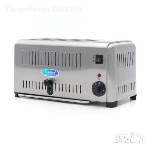 Бързонагряващ професионален тостер с тава за трохи – 6 филийки, снимка 5 - Обзавеждане на кухня - 52489713