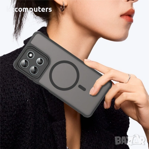 Магнитен Калъф за Motorola Moto G56 5G - PC + TPU, Анти-drop, Подсилени ъгли, Вграден Магнит, Вкл. П, снимка 9 - Калъфи, кейсове - 53508098