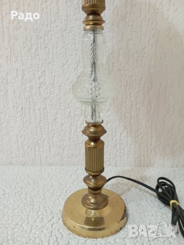 Комплект от две големи месингови лампи - лампа, снимка 3 - Антикварни и старинни предмети - 43486233