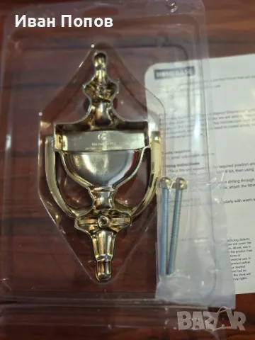 Ново Бронзово чукало /хлопка/за врата викториански стил, снимка 3 - Антикварни и старинни предмети - 48461540