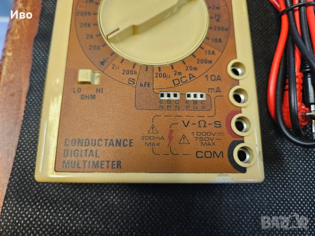Мултицет Beckman Instruments Circuitmate DM20 Оригинален тайвански мултицет. В отлично техническо съ, снимка 6 - Друга електроника - 53200218
