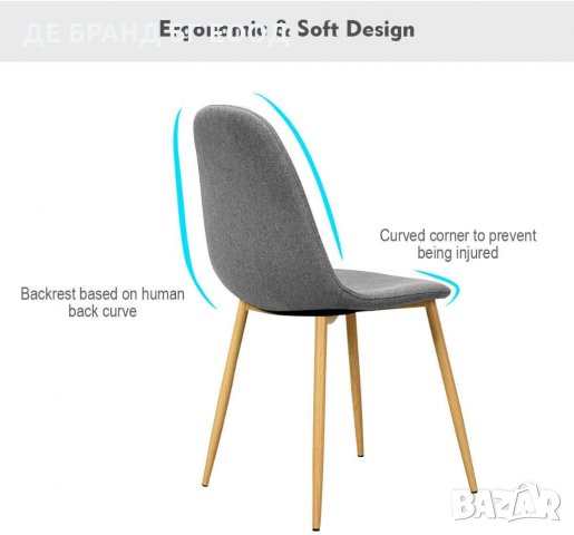 Висококачествени трапезни столове LQ-SYMB-4HUI, снимка 5 - Столове - 32819482