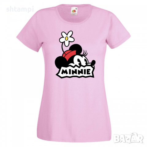Дамска тениска Minnie Подарък,Изненада,Рожден ден,, снимка 5 - Тениски - 36530891