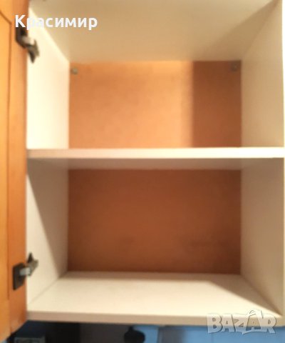 Горен единичен кухненски шкаф от чам с две прегради, снимка 2 - Други - 44102199