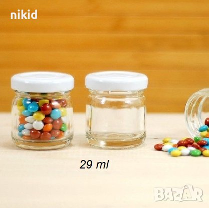 Празни бурканчета с винтова капачка прозрачни стъклени стъклено шишенце бурканче мед буркан сувенир