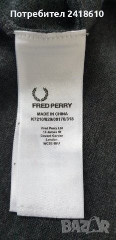 Fred Perry 100% Merino Wool Mens Size M  ОРИГИНАЛ! Мъжки Пуловер!, снимка 10 - Пуловери - 43201367